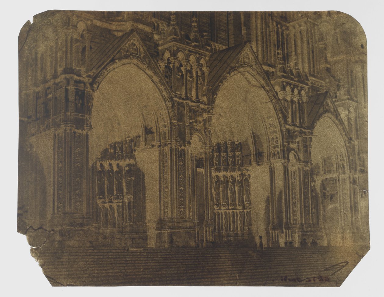 Pórtico no lado sul da catedral de Chartres de Charles Nègre