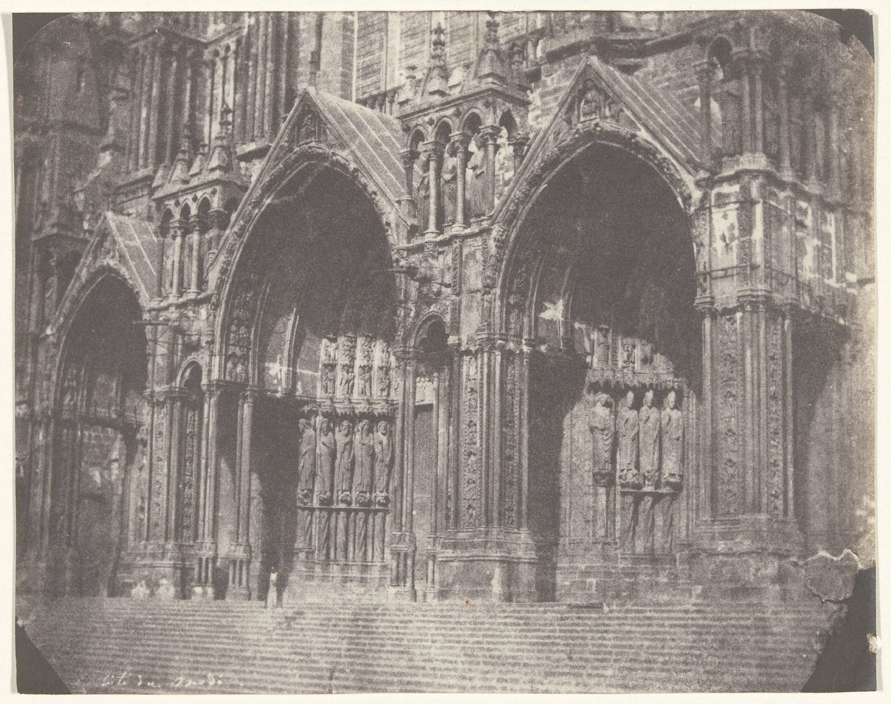 Portal no lado sul da catedral de Chartres de Charles Nègre