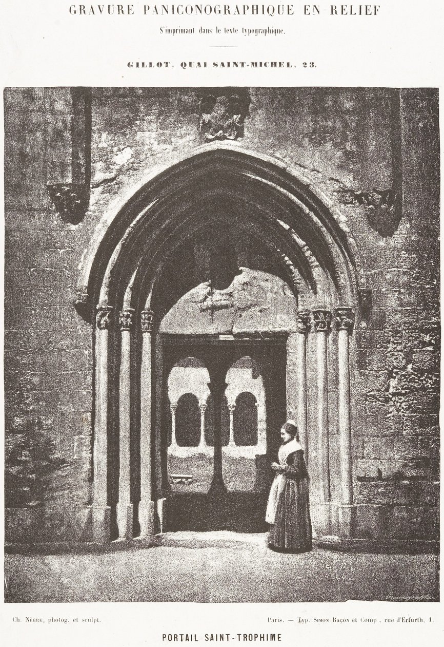 Portão de São Trófimo; Entrada do Claustro, Arles, Igreja Metropolitana de São Trófimo de Charles Nègre
