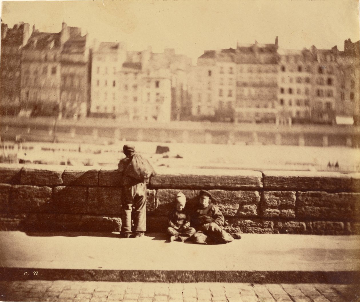 Limpadores de chaminés em repouso de Charles Nègre