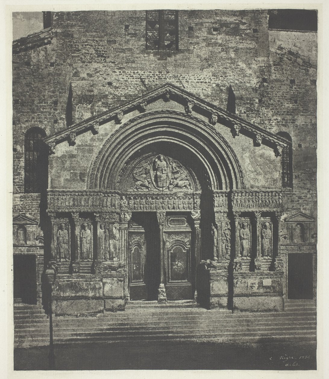Arles: o pórtico oeste de Saint-Trophime de Charles Nègre