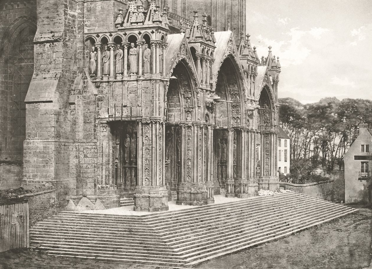 Catedral de Chartres - Portico du Midi século XII de Charles Nègre