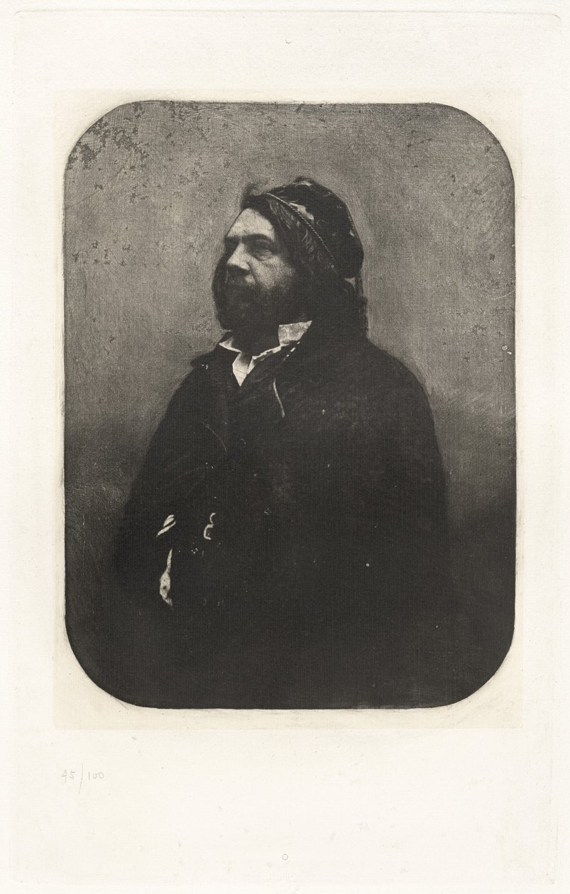 Planche VIII - Portrait de Théophile Gautier, d
