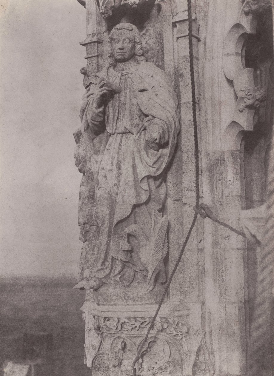 São João Evangelista, Catedral de Chartres, c. 1854 (foto) de Charles Nègre