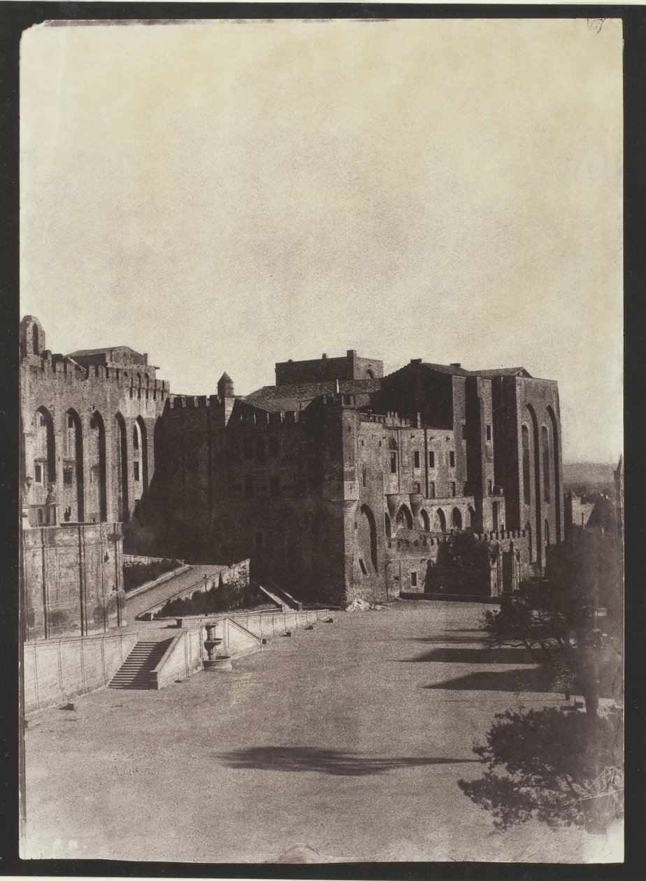 O Palácio do Papa, Avignon de Charles Nègre