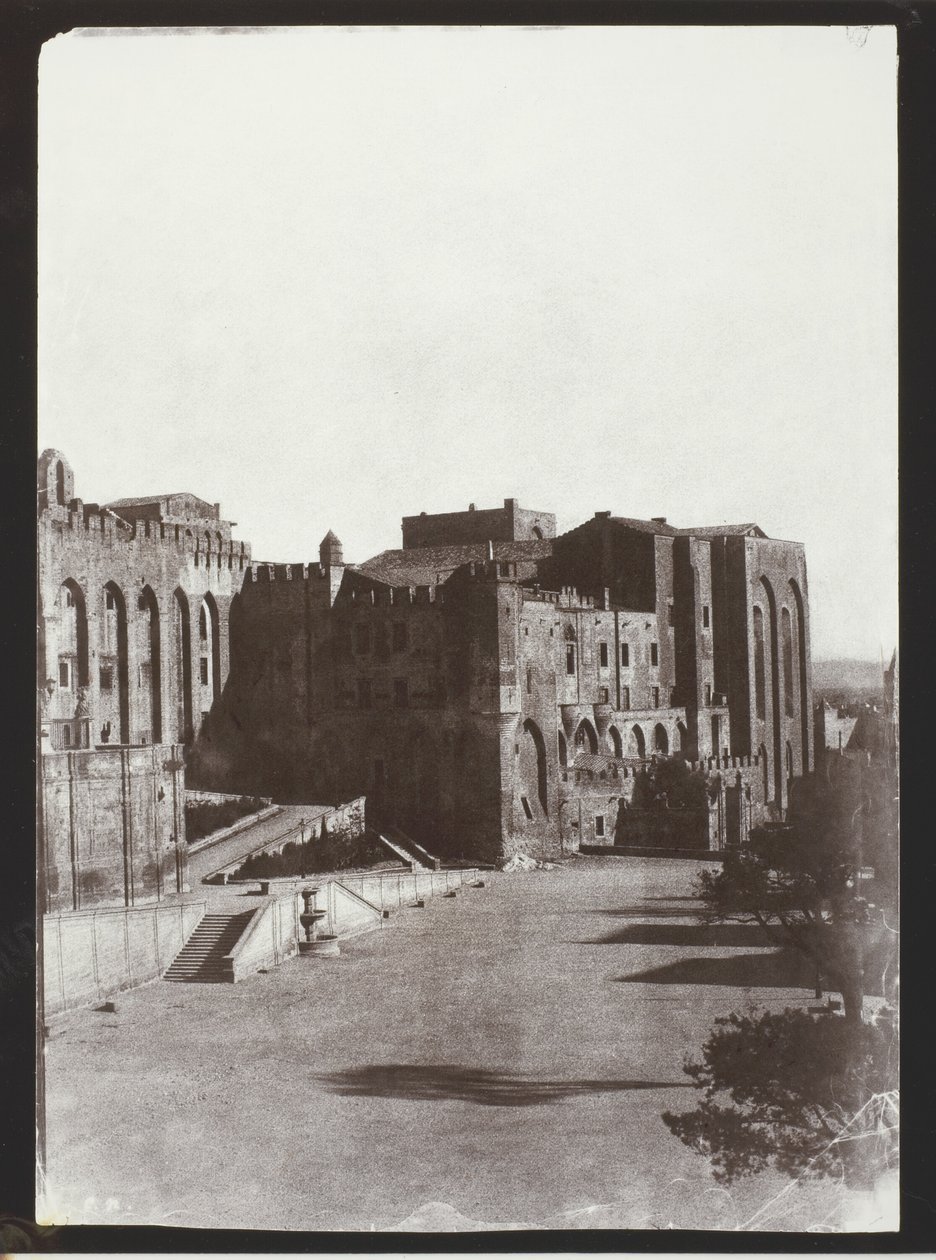 O Palácio do Papa, Avignon de Charles Nègre