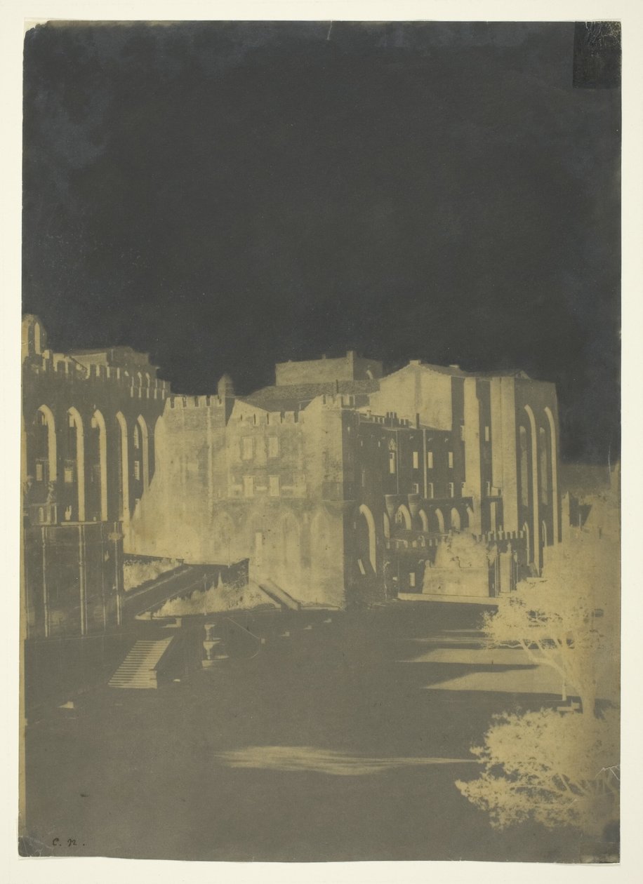 O Palácio do Papa, Avignon de Charles Nègre
