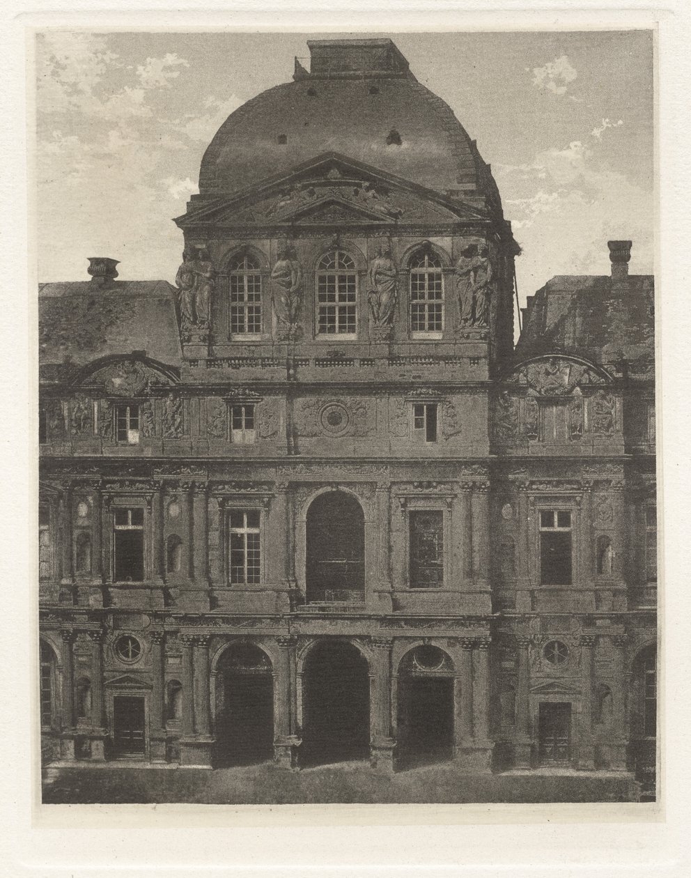 Planche VII – Le Louvre, Pavillon de l