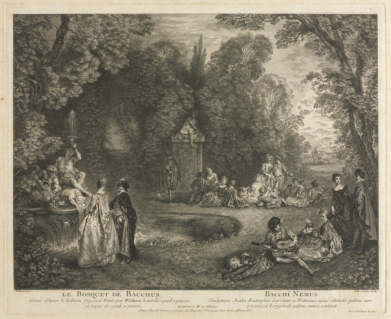 Baco Grove de Charles Nicolas Cochin