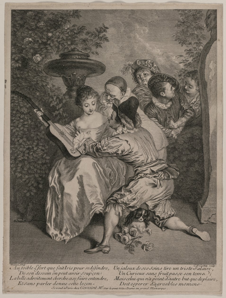 O Romancer, 1727. de Charles Nicolas Cochin