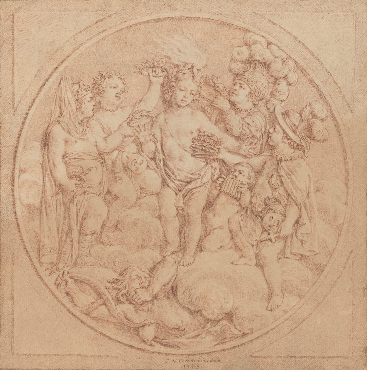 Alegoria da Fama de Charles Nicolas Cochin II