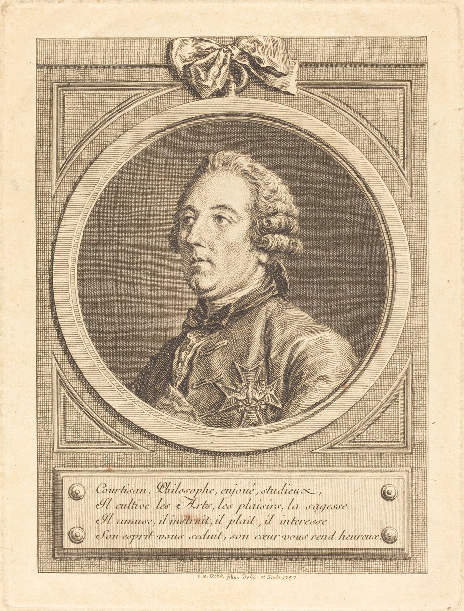 Luís César de La Baume-le-Blanc de Charles Nicolas Cochin II