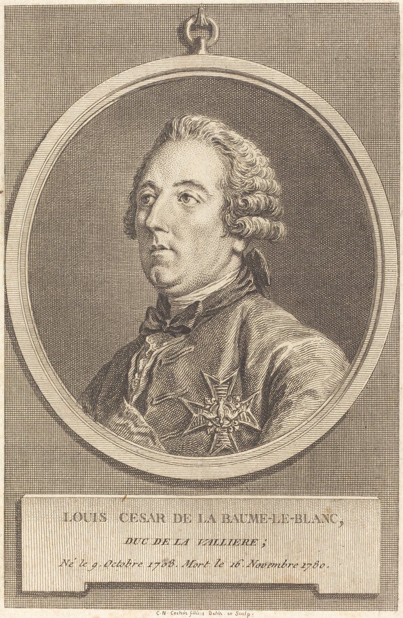 Luís César de La Baume-le-Blanc de Charles Nicolas Cochin II
