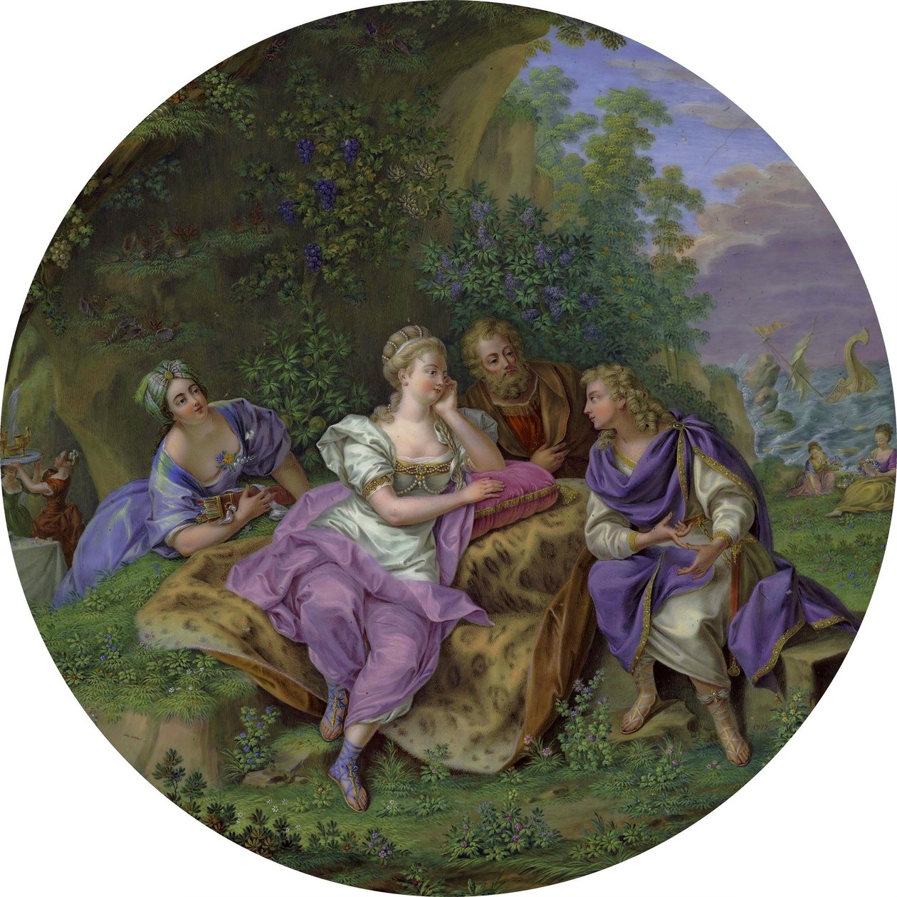 Guéridon de Elżbieta Grabowska (detalhe) de Charles Nicolas Dodin
