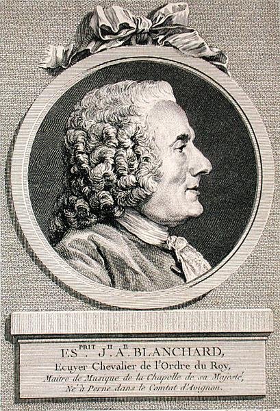 Esprit Joseph Antoine Blanchard (1696-1770) gravada por Augustin de Saint-Aubin (1736-1807) 1767 (gravura) de Charles Nicolas II (after) Cochin
