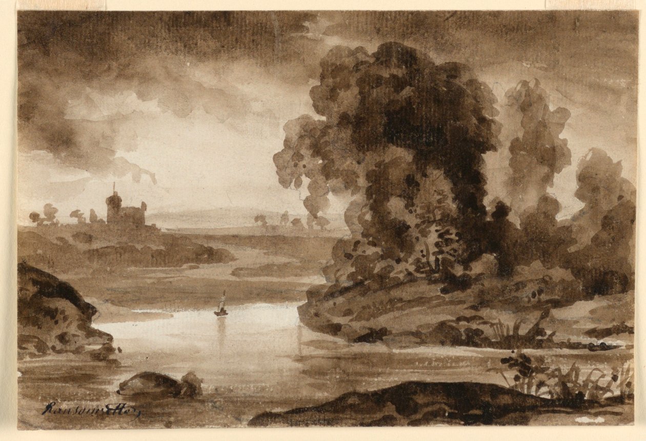 Uma paisagem de Charles Nicolas Ransonnette