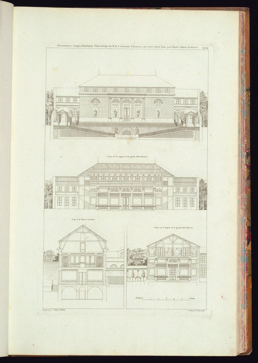 Impressão encadernada (França) de Charles Nicolas Ransonnette