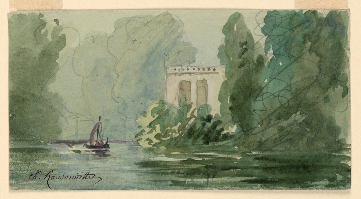 Paisagem imaginária de Charles Nicolas Ransonnette