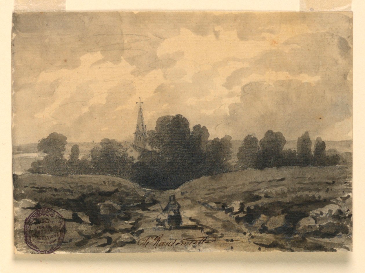 Em uma estrada rural de Charles Nicolas Ransonnette