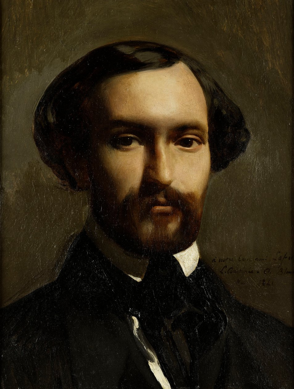 Retrato do compositor Charles Gounod 1818-1893, 1841. de Charles Octave Blanchard