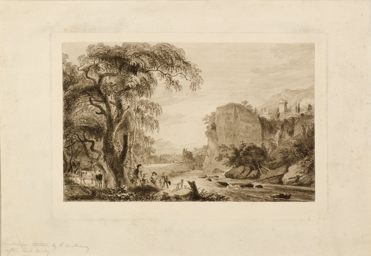 Paisagem (gravura) de Charles Oliver Murray