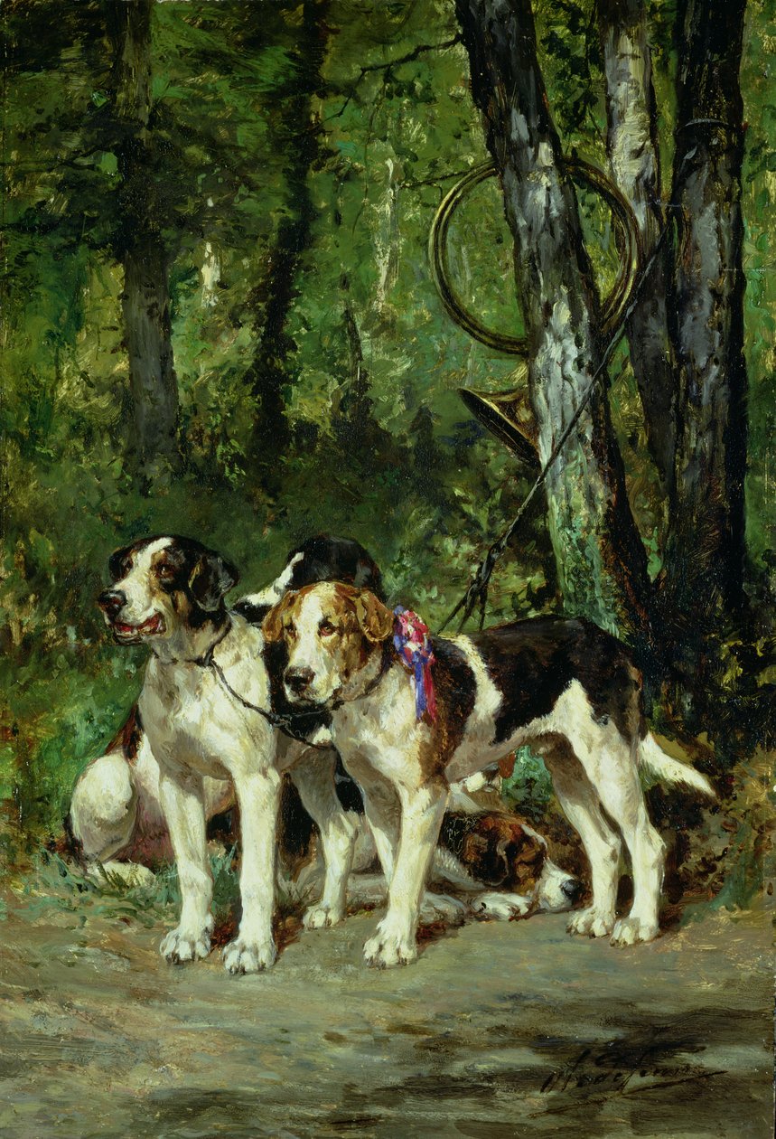 Um pacote de cães (painel) de Charles Oliver de Penne