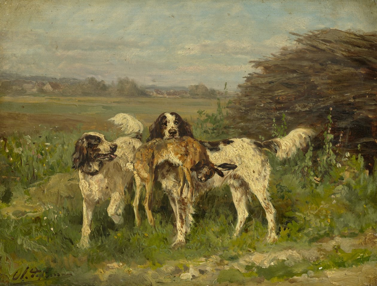 Fim da caça, c.1850- 97 de Charles Oliver de Penne