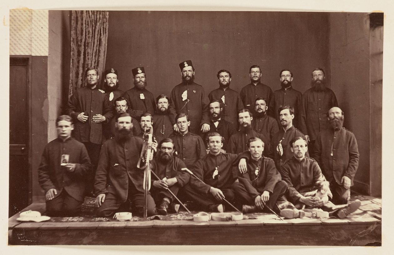 Retrato de grupo militar de Charles Parker