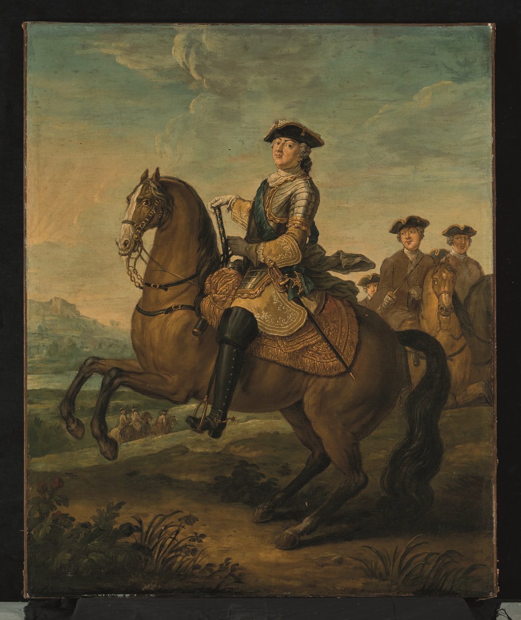 Retrato equestre de Luís XV (óleo sobre tela) de Charles Parrocel