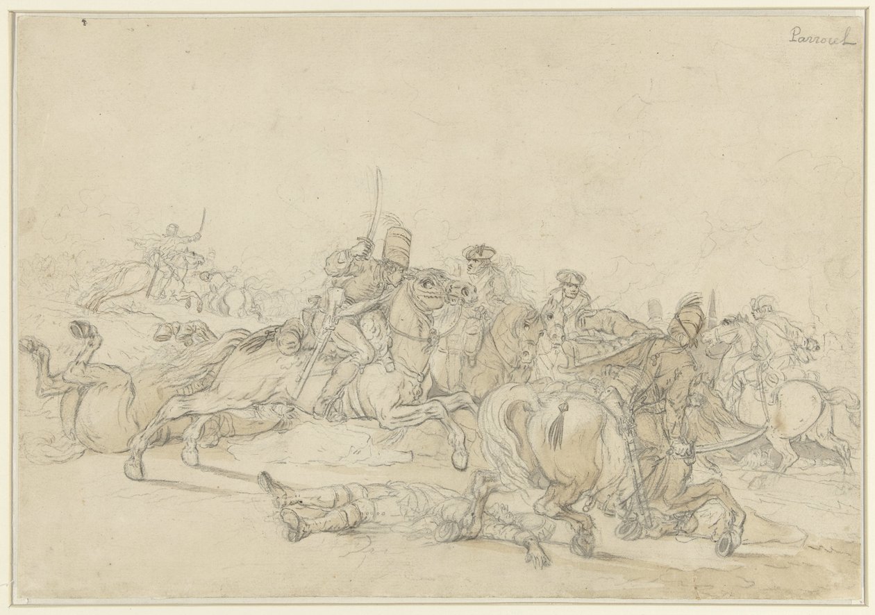 luta equestre de Charles Parrocel