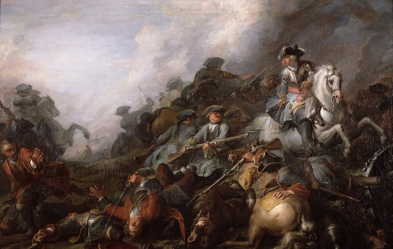 A Carga de Cavalaria (óleo sobre tela) de Charles Parrocel