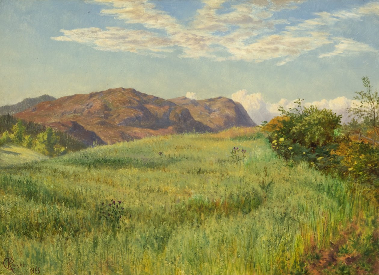Um campo de aveia das Highlands de Charles Parsons Knight
