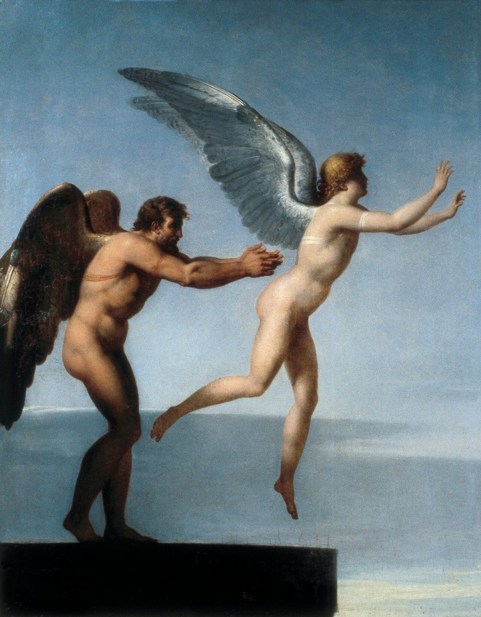 "Dedalus e Icarus" (Icarus e Daedalus) de Charles Paul Landon