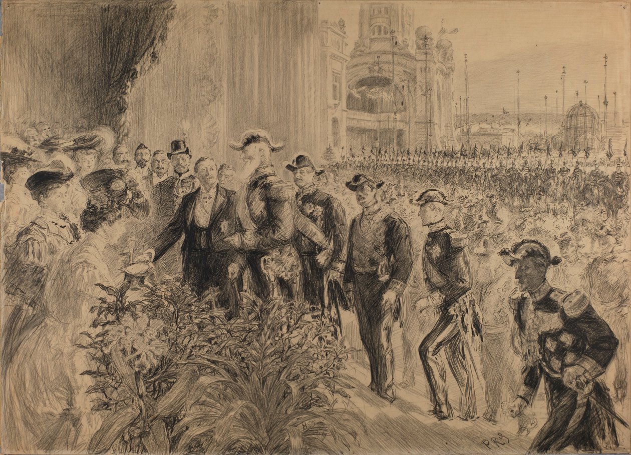 Inauguração da Exposição Internacional de Liège em 1905 de Charles Paul Renouard
