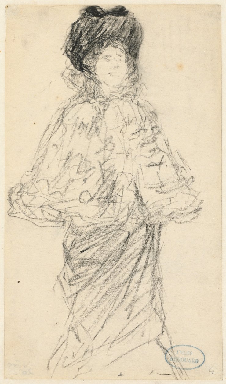 Mulher em pé, c. 1900. de Charles Paul Renouard