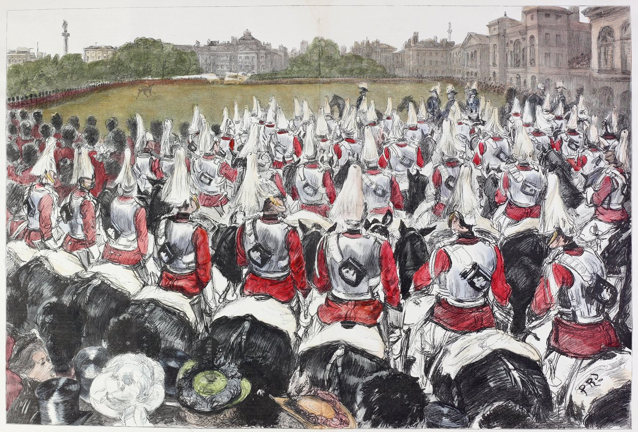 O aniversário das rainhas em Londres de Charles Paul Renouard