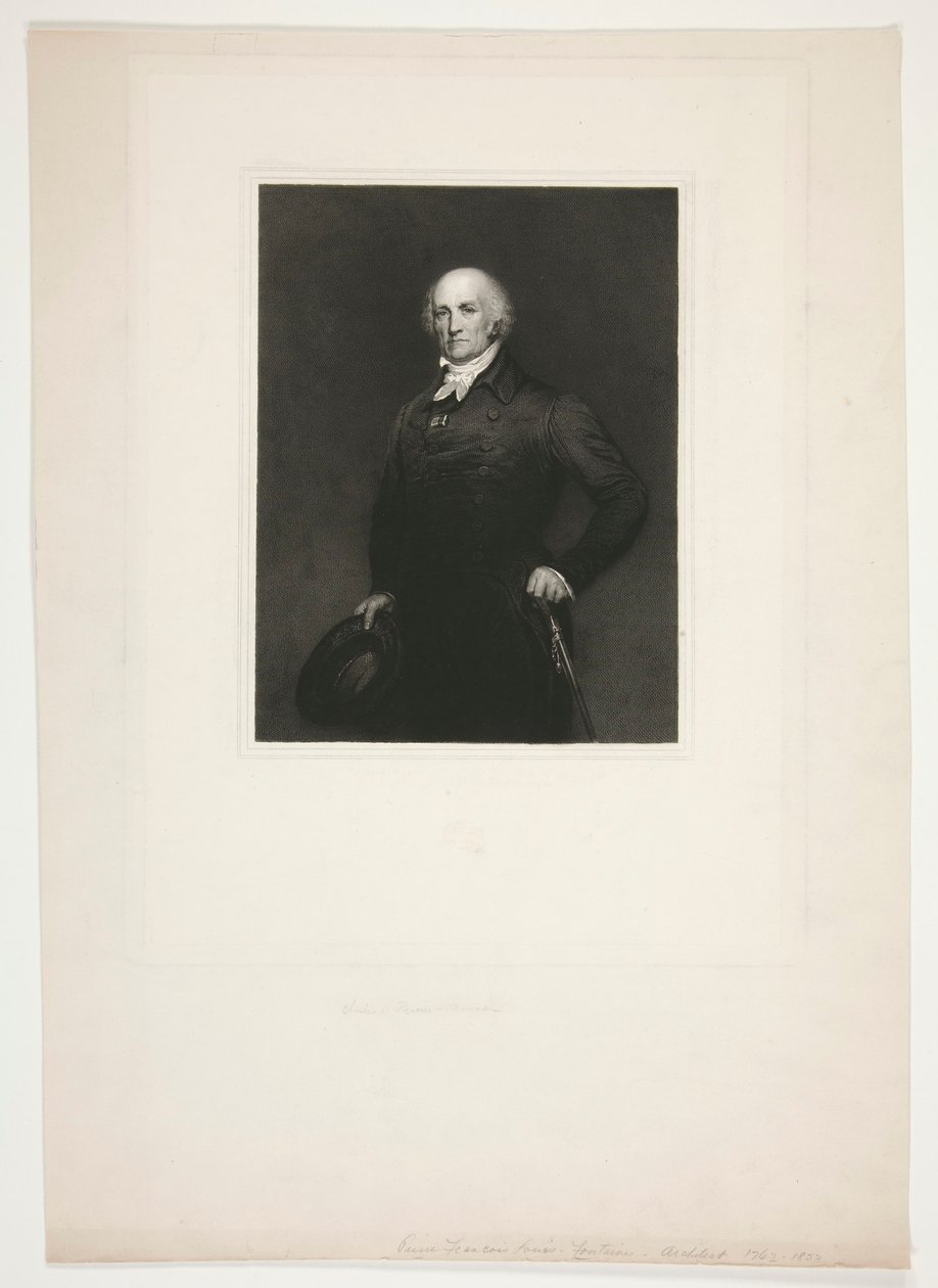 Retrato de Pierre-Fran?ois L?onard Fontaine de Charles Percier
