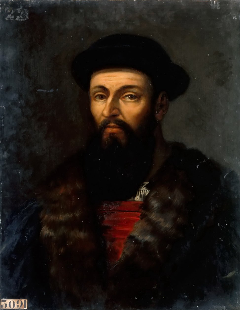 Retrato de Ferdinand Magalhães 1470-1521 de Charles Philippe Lariviere