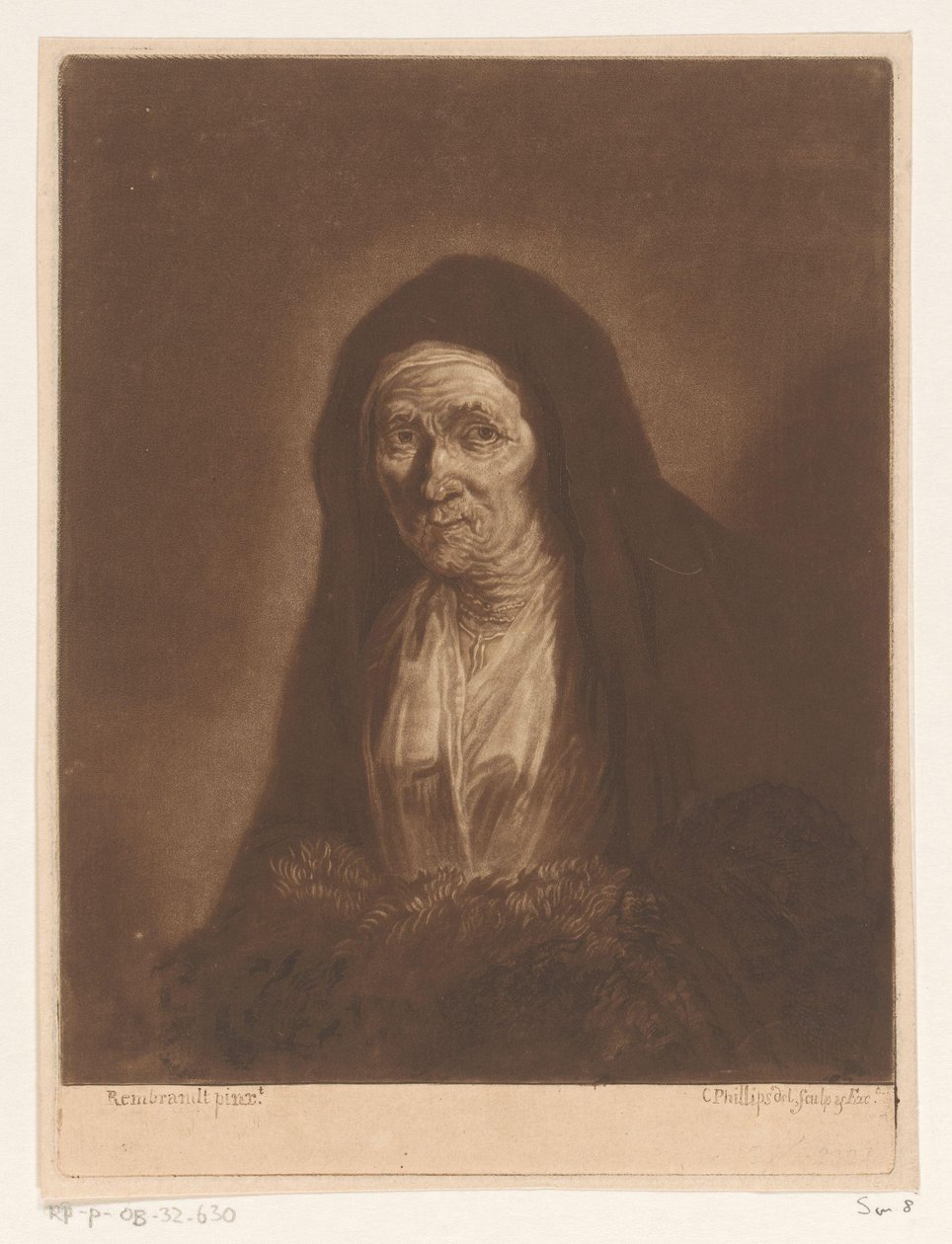 Retrato de uma velha desconhecida de Charles Phillips