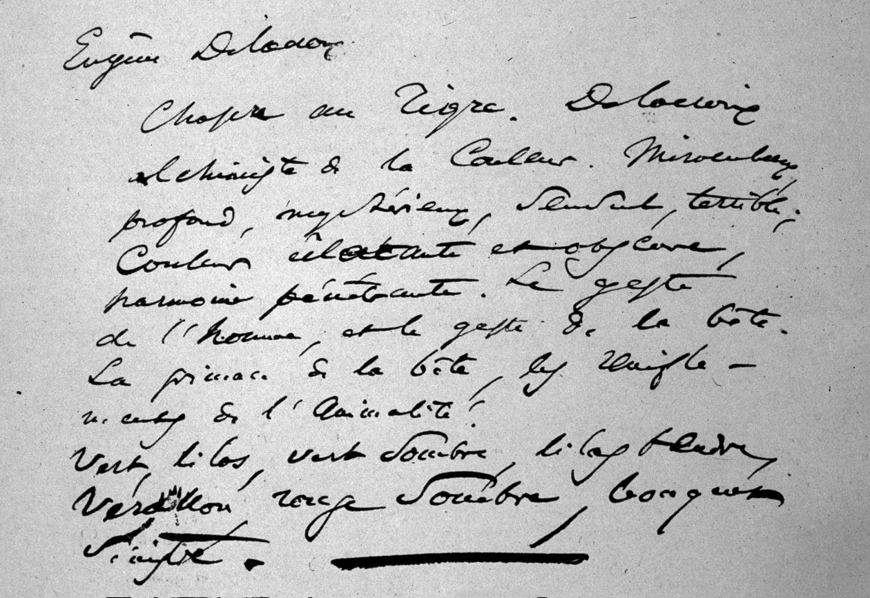 Texto do poeta Charles Baudelaire (1821-1867) sobre o pintor Eugene Delacroix publicado em 1846 de Charles Pierre Baudelaire
