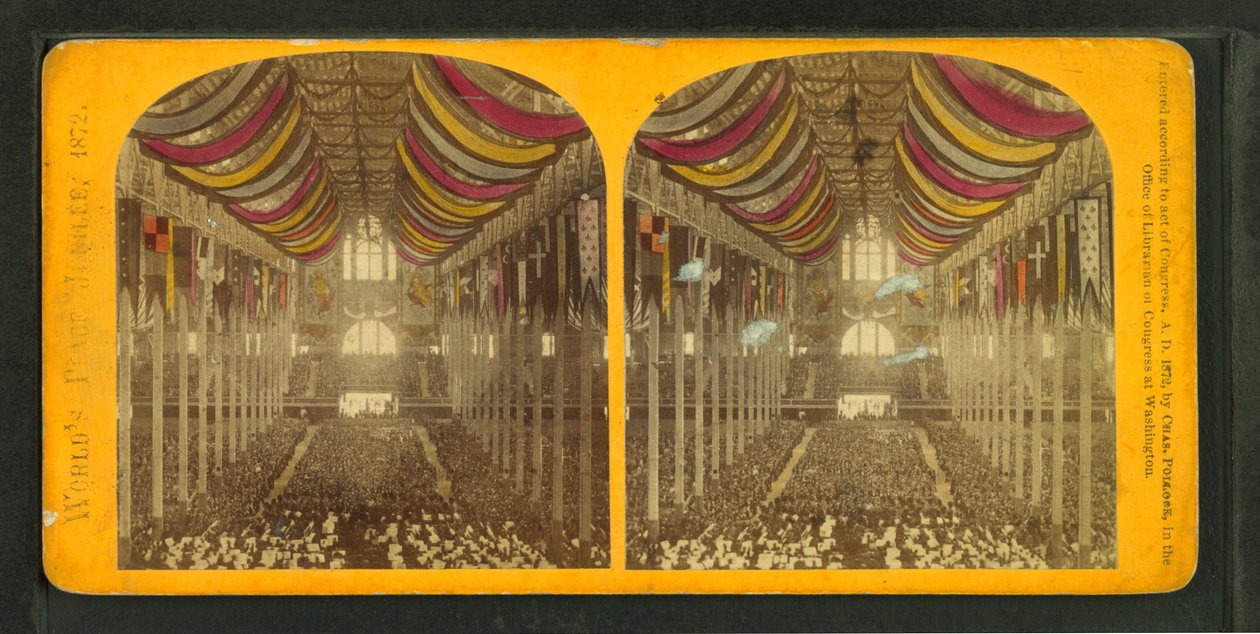 Jubileu da Paz Mundial, ou o Coliseu de Boston, 1872 de Charles Pollock