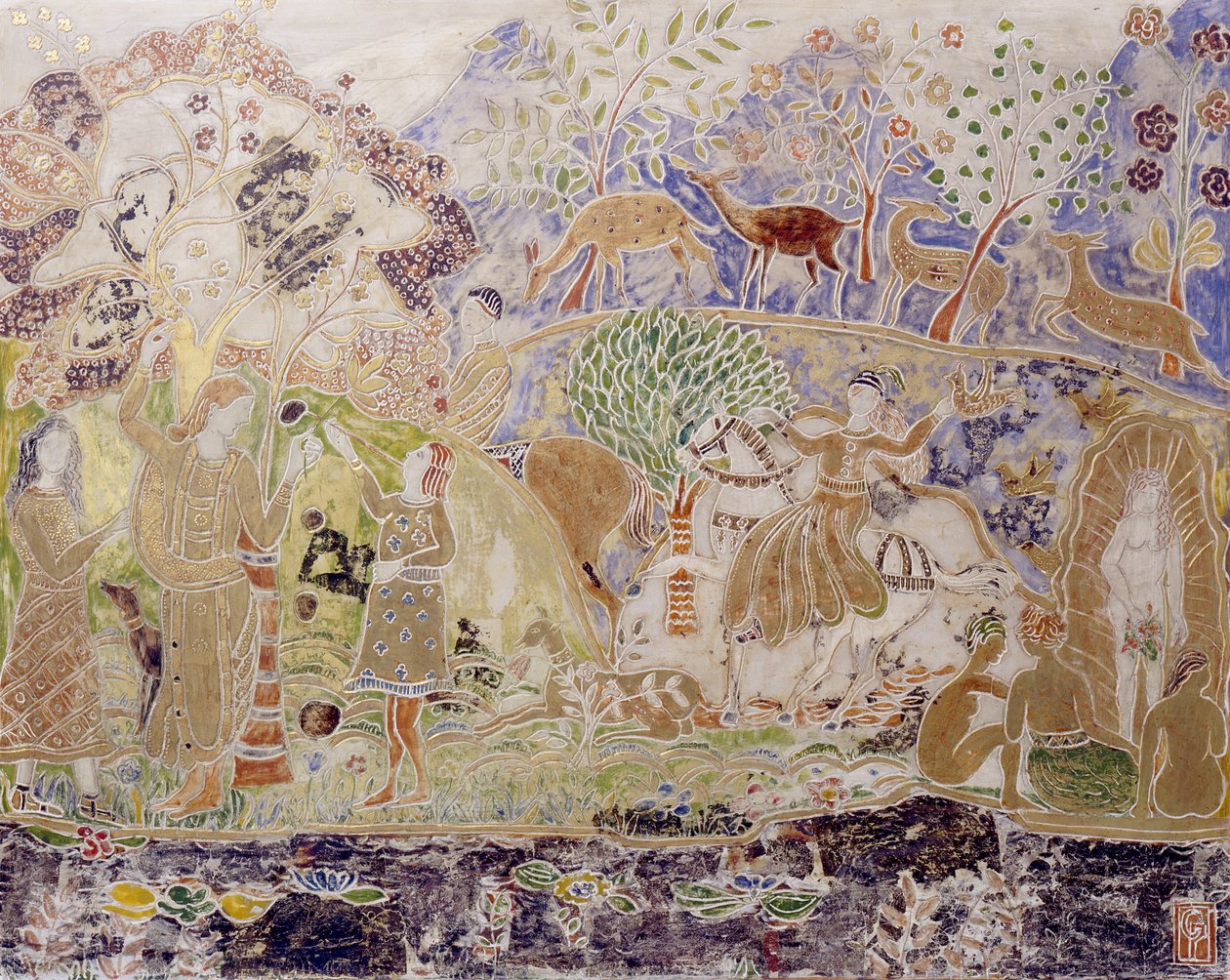 Figuras e veados de Charles Prendergast