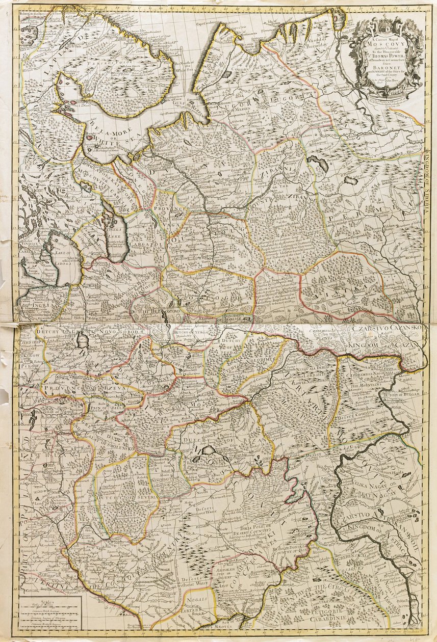Mapa da Moscóvia de Charles Price