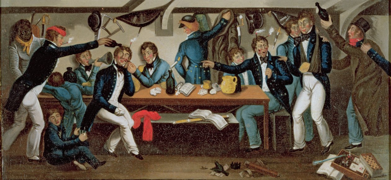 O Berço dos Marinheiros, c.1820 (óleo sobre tela) (ver 216825) de Charles Random DeBerenger