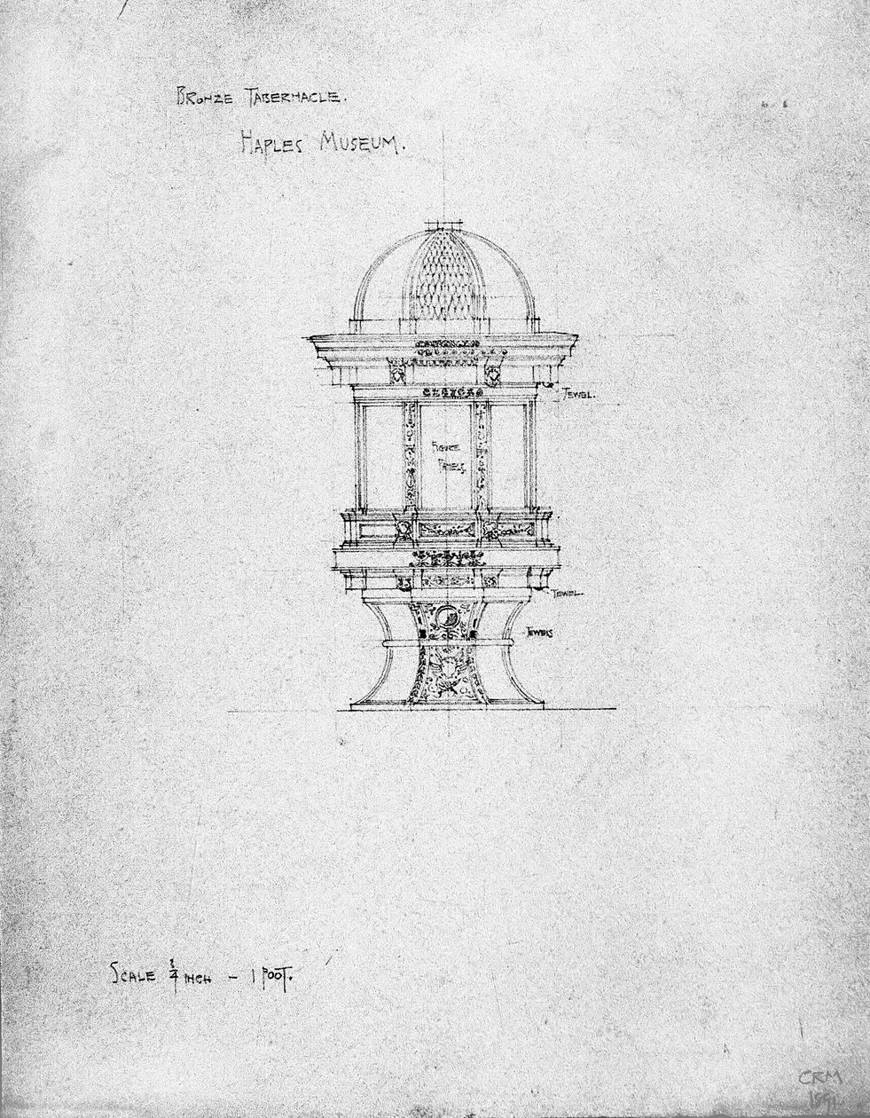 Tabernáculo de Bronze, Museu de Nápoles de Charles Rennie Mackintosh