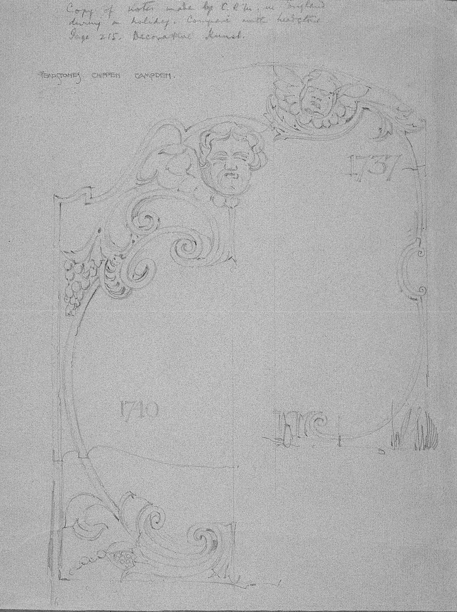 Lápides, Chipping Camden, Gloucestershire de Charles Rennie Mackintosh