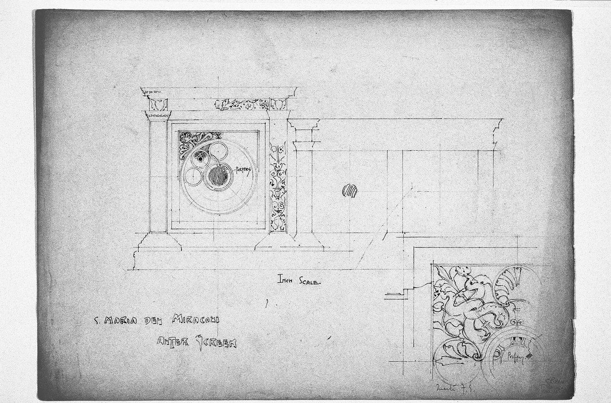 Tela de Santo Maria dos Milagres, 1891 de Charles Rennie Mackintosh