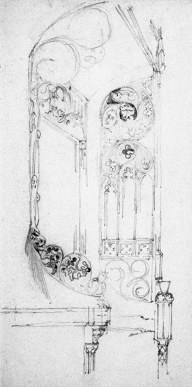 Escadaria, 1891 de Charles Rennie Mackintosh