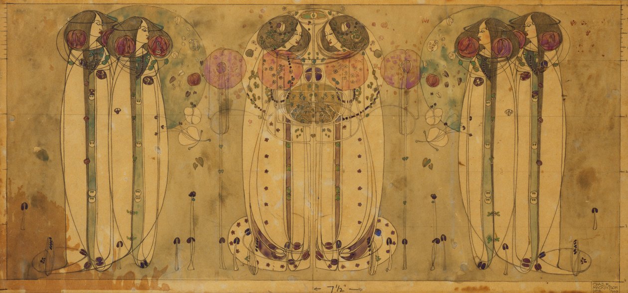 The Wassail, 1900 de Charles Rennie Mackintosh