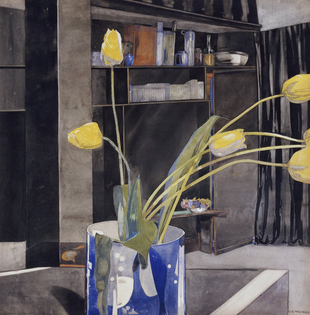 Tulipas amarelas, c.1922-23 de Charles Rennie Mackintosh
